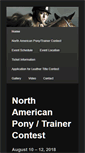 Mobile Screenshot of northamericanponytrainercontest.com